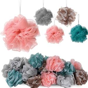 CHENGU 80 Pcs Loofah Sponge Bath Sponges for Shower, 20g (Novel Colors)