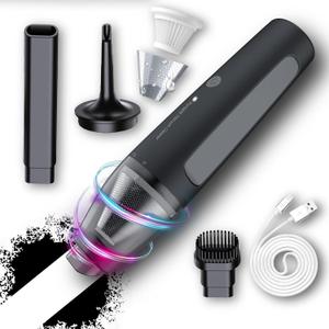 PATO Cordless Handheld Vacuum Cleaner, Mini Car Vacuum with Powerful Suction, Portable Dust Collector Matte Black