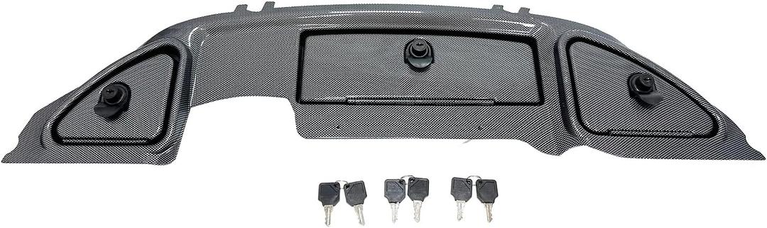 Dr.Acces Club Car Precedent Dashboard with Locks for Precedent Golf Cart Models-Carbon Fiber Finish