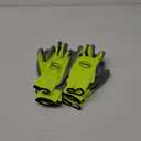 Boss Men's High Visibility Nitrile Coated Work Gloves, 5-Pack, High Dexterity, Enhanced Grip, Abrasion Resistant, Water Resistant, Large, Green/Black, (B31211-L5P)