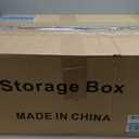 SAILUN 136Gal/543Qt Stackable Storage Bins Folding Collapsible Storage Bins with Lid, Closet Organizers and Storage, Storage Box with Door Black 26" W x 17" D x 71" H