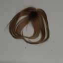 UDU Clip in Bangs Real Human Hair, Natural Clip on Fringe Hair Extensions with Temples, Fake Bangs Hairpiece for Women (Ombre Ash Brown with Highlights)