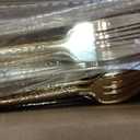 Rubtlamp 90Pcs Gold Plastic Silverware, Gold Disposable Utensils, Hammered Plastic Silverware, Gold Plastic Forks And Spoons Set Include 30 Forks, 30 Knives,30 Spoons For Daily Use