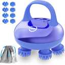 COMFIER Cordless Scalp Massager Hair Growth with 3 kneading Modes,Waterproof Head Massage with 8 Claws for Deep Cleansing,Body Cat Head Scratcher,Gift for Women (Classic-blue)