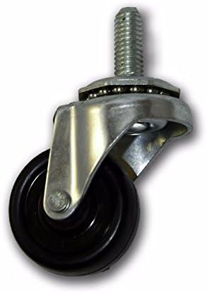 1-5/8" Caster w/ 3/8" x 1" Stem & Rubber Wheel
