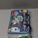 Montessori Busy Board Book for Toddlers, Sensory Activity Educational Toy for Fine Motor Skills & Learning, Quiet Travel Essentials for Airplane & Car, Birthday Gift for Boys & Girls (Blue)