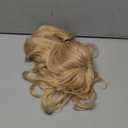 Platinum Blonde Curly Wig with Bangs Long Blonde Wigs for Womens Natural Looking Light Blonde Wigs Synthetic Hair Replacement Wig Wear and Go Glueless Wigs for Women Daily Party Use