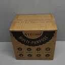 TICONN 10" Solid Tires, 2 Pack Flat Free 4.10/3.50-4'' Wheels with 5/8 Axle Bore Hole and Double Sealed Bearings (Black, 2PK)