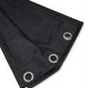 1 Black Curtain 6 Rings, 64x40 in