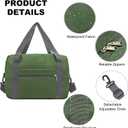 For Spirit Airlines Personal Item Bag 18x14x8 in Underseat Carry-on Luggage foldable Travel Duffle Bag for Airplanes(30L, Army Green)