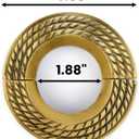 Renovators Supply Manufacturing Escutcheon Plate 3.88" OD Aluminum Escutcheon 1.5" IPS Lacquered Antique Gold Finish Radiator Flange