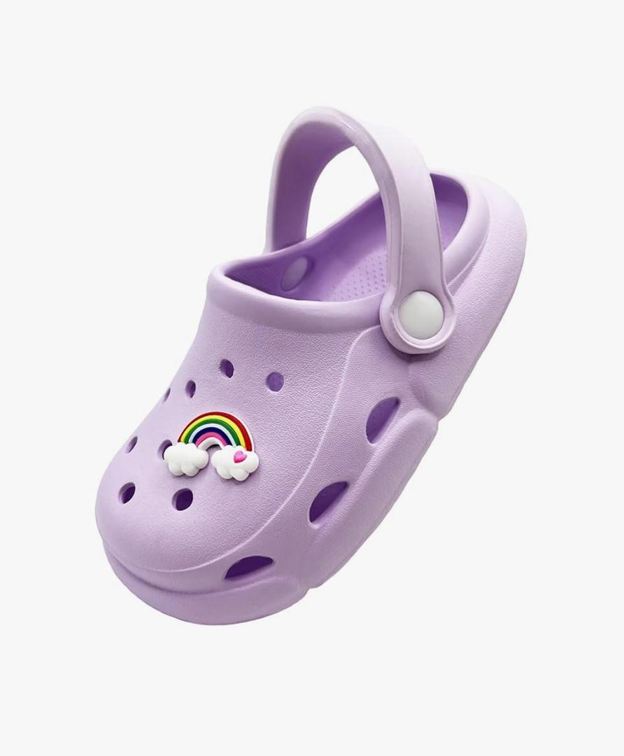 Girls Little Kids Luminous Sandals (Runs 1 Size Large) Boys Wide Pool Slip on Clogs Big Kid Toddler Garden Water Soft Sandal Children Comfortable Swim Beach Shoes