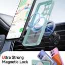 LeYi for Motorola Moto-G-2025 Case: Moto G 2025 Phone Case with Screen Protector X 2, [Magnet Fit] Matte Translucent Soft-Touch & Full Body Shockproof Funda para Moto G 2025, Mint