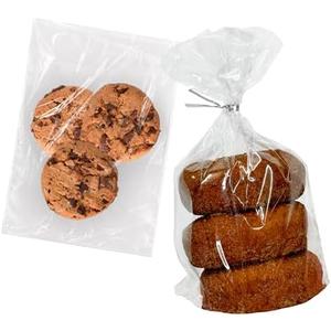 Set of 4 Park, the florist Supply Shop by Deco Wraps Individual Heat Seal Treat Bags | 6 x 10 In Clear Goodie Wraps for Party Favors | Candy Bags | 200 Count
