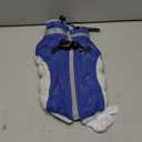 FUAMEY Dog Coat for Small Dogs,Waterproof Dog Winter Jacket with Harness Built in Puppy Cold Weather Coats Reflective Pet Vest with Zipper Warm Fleece Dogs Snowsuit Windproof Blue, S