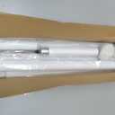 Shower Curtain Rod, 1" Diameter Heavy Duty Tension Shower Rod, Non Slip Adjustable 28-74 inch No Drill Shower Curtain Rods Spring Tension For Bathroom, Shower Stall, No Rust, White