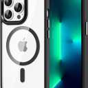 CACOE Magnetic Case for iPhone 13 Pro Max 6.7 inchCompatible with MagSafe & Magnetic Car Phone Mount,Not Yellowing AntiScratch (Black)