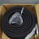 MHMHM 1/2" Soaker Hose for Garden Drip Hose Irrigation System with Solid Brass Fitting for Lawns Flower Beds & Vegetable Gardens (100FT)