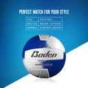 Baden | Match Point | Cushioned Synthetic Leather | Outdoor Recreation Backyard Volleyball + College Camp Ball | Official Size 5