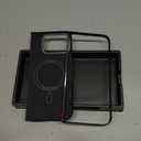 JUESHITUO for Google Pixel 10 Pro Fold Case, [Ultra Slim & Light] [600D Aramid Fiber] [Fit for MagSafe] Minimalist Carbon Fiber Textures -Less Touch Feeling, Sturdy Magnetic Thin Cover Black