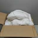 Cloud-Like Queen Mattress Topper - 100% Cotton Top Mattress Pad for Back Pain Relief - Breathable & Naturally Cooling for Hot Sleepers, White