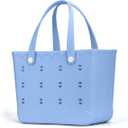 Armerssi Rubber Tote Bag For Women Large Rubber Beach Bag Waterproof Washable Handbag Durable Tote Bag Beach Swimming Travel