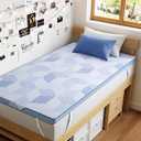 PERLECARE 3 Inch Twin XL Medium-Firm Memory Foam Mattress Topper, CertiPUR-US, Cooling Bamboo Cover, Removable&Washable, Oeko-Tex Certified