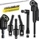 17Pcs Tools Flexible Drill Bit Extension,Include 3Pcs Rotatable Socket Adapter 2Pcs Hex Shank 105 Right Angle Drill Attachment 10 Short Screwdriver Bits 90 Angled Bits & Bendable Drill Bit Extension (16*black)