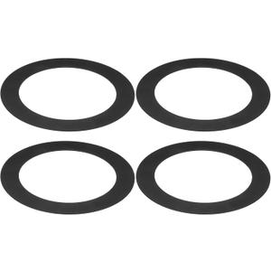 PATIKIL Goof Rings for 4" Inch Recessed Can Lighting Down Light, 4 Pcs Metal Goof Trim Rings Cover, Outer Diameter 6.7-inch, Inner Diameter 4.25-inch, Matte Finish BlackFlush Mount