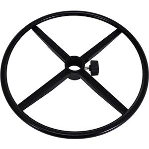 Frassie 17.7 inch Metal Chrome Office Stool Foot Rest Ring Black