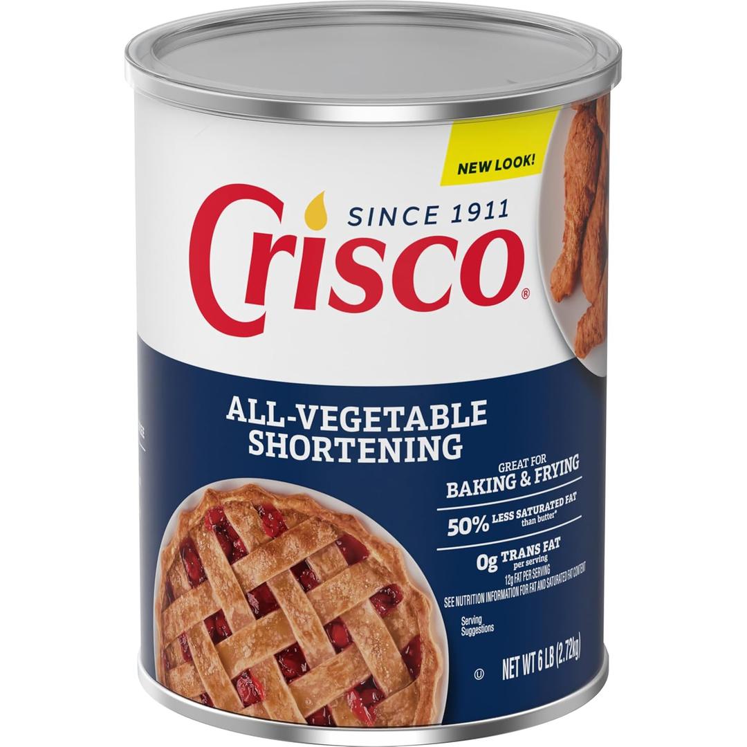 Crisco All-Vegetable Shortening, 6 Pounds (EXP 04/07/28)