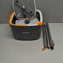 Mop and Bucket Set, Spin Mop with Separate Dirty Water System, Deep-Cleaning Mops for Floors, Versatile Mops for Walls