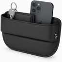AC4 Universal Car Seat Gap Filler Organizer | Premium PU Leather Storage for Car, SUV & Trucks | Car Pocket Organizer for front seat, Cable Slots, Wallet, Sunglasses & Essentials.