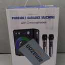 Karaoke Machine, Portable Bluetooth Karaoke Speaker with 2 Wireless Microphones, PA System for Adults Kids with LED Lights & Echo Adjustment, Supports TWS/TF/USB/AUX for Home Party