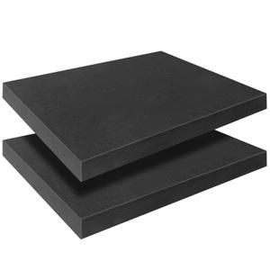 Black Polyurethane Foam Inserts for Cases, 2 Pcs 16 x 12 x 1.5 Inch, Cuttable Packing Padding for Tool Box, Camera, Crafts and Storage