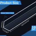 Sasylvia 10 Pcs Wall Corner Protector Guards, 1-1/8 x 36 Inches, Avoid Scratching Scuffs, Vinyl Corner Trim Molding, Ease Install and Cleaning for Door Countertop Furniture Cabinet Protection(Clear)