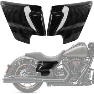 Carbon Fiber Pattern Side Cover Panel for 2009-2026 Harley Touring Road King Road Glide Electra Glide/Street Glide, Left & Right, Ultra Classic Replace of 66048-09 & 66250-09