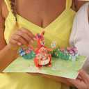 Paper Love 3D Pop Up Mothers Day Card, Kangaroo, For Mom, Wife - 5" x 7" Cover - Includes Envelope and Note Tag