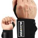 Wrist Wraps, 2-Pack Gym Wrist Support Wraps, 55cm Weight Lifting Wrist Straps, Enhanced Wrist Bandages for Fitness Bodybuilding Training