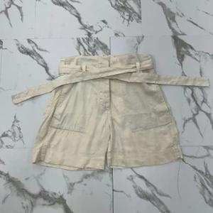 Grace Karin Denim Cream Shorts, Large