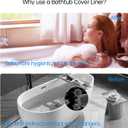 Swingers 40 Pack Disposable Bathtub Cover Liner, Large Bathtub Liner Plastic Bag Hotel Bathtub Liners for Salon, Household and Hotel Bath Tubs (102x47inch)