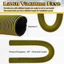 Riakrum Leaf Vac Hose TPE Lawn Vacuum Hose Replacement, 6 in 10 Feet