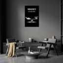 SKASNFAI Mindset Motivation Office Wall Art Zen Stone Canvas Print Pictures Wall Decor Framed Positive Quotes Posters for Living Room Bedroom Decoration (16L x 24W)