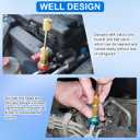 R134A R1234YF Valve Core Remover Tool, Air Conditioning Valve Core Remover Installer Tool Set for R134a R1234yf R22, High Low Pressure AC Valve Core Quick Remover Installer Tool (R134A/R1234YF)