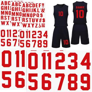 190 Pcs Iron on Letters Iron on Numbers Alphabets Fabric Stickers 8 Inch and 3 Inch Number Patches 2'' Heat Transfer Letters for Clothing DIY Crafts Sports Team Uniform(Classic Style,Red)