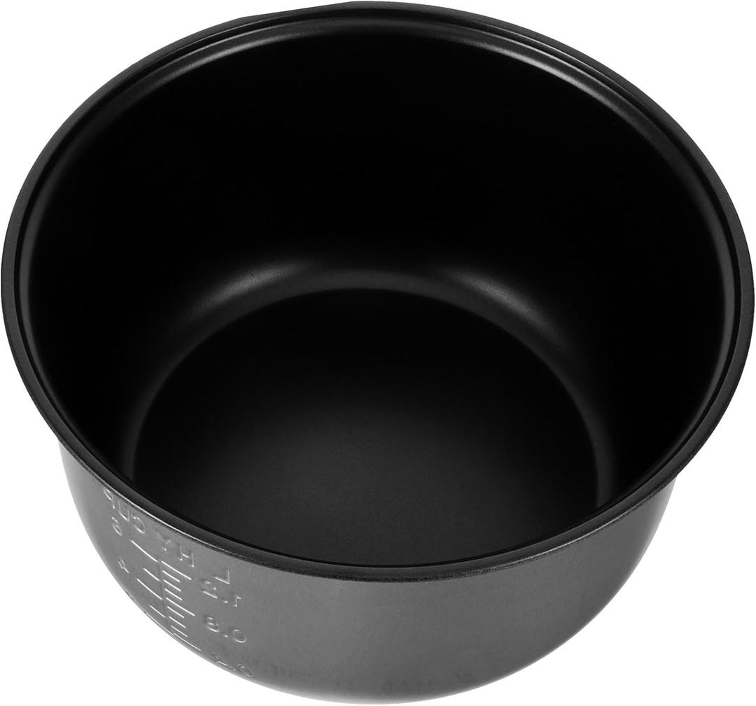 Hemoton 3L Rice Cooker Liner Cooking Inner Pot Replace, Nonstick Rice Cooker Inner Pot Aluminum Pressure Cooker Rice Cooker Electric Cooker Accessory(Silver, 8.25" x 3.14")