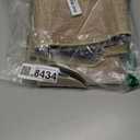 MIULEE Set of 2 Ultra Thin Bathroom Rugs, Rubber Bath Mat, U-Shaped Toilet Rug for Bathroom, Non Slip Quick Dry Absorbent Machine Washable, Fit Under Door, Shower, Sink, Beige, 17"x27"+20"x24"