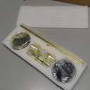 Taper Candle Holder Set of 6, Brass Gold Tall Candlestick Holders, Metal Vintage Candle Stickers Long Holder Set, Pillar Decorative Candle Holder Fits 3/4 Inch Candle for Wedding (Gold-6 Packs)