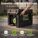 900D Heavy-Duty Waterproof Generator Cover.All-weather Protection. | 30L 30W 27L.Suitable for 6,00013,000-watt Generators.Can be used while the Generator is Running to Protect it. Black.