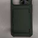 BXYJY for iPhone 12 Pro Max & 13 Pro Max Case with Camera Cover, Card Holder (4-5 Cards), Military Grade Drop, RFID Block, Heavy Duty Women Men Rugged Phone Case for iPhone 12 Pro Max, Green